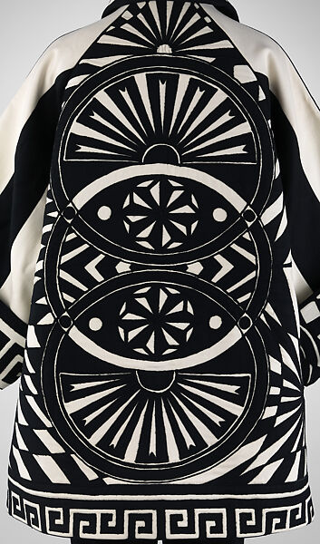 Ensemble, Gianni Versace (Italian, founded 1978), (a) wool, silk, metal, glass; (b) silk, Italian