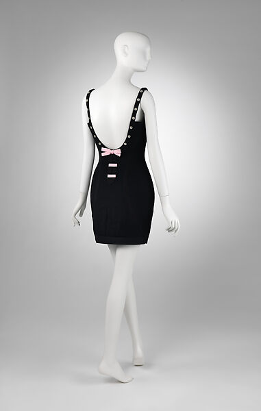 Dress, Gianni Versace (Italian, founded 1978), wool, silk, metal, glass, Italian