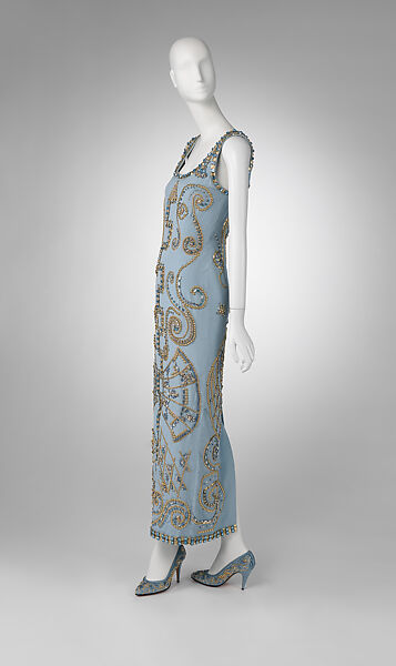 Ensemble, Gianni Versace (Italian, founded 1978), (a) silk, metal, glass; (b, c) leather, silk, metal, glass, Italian