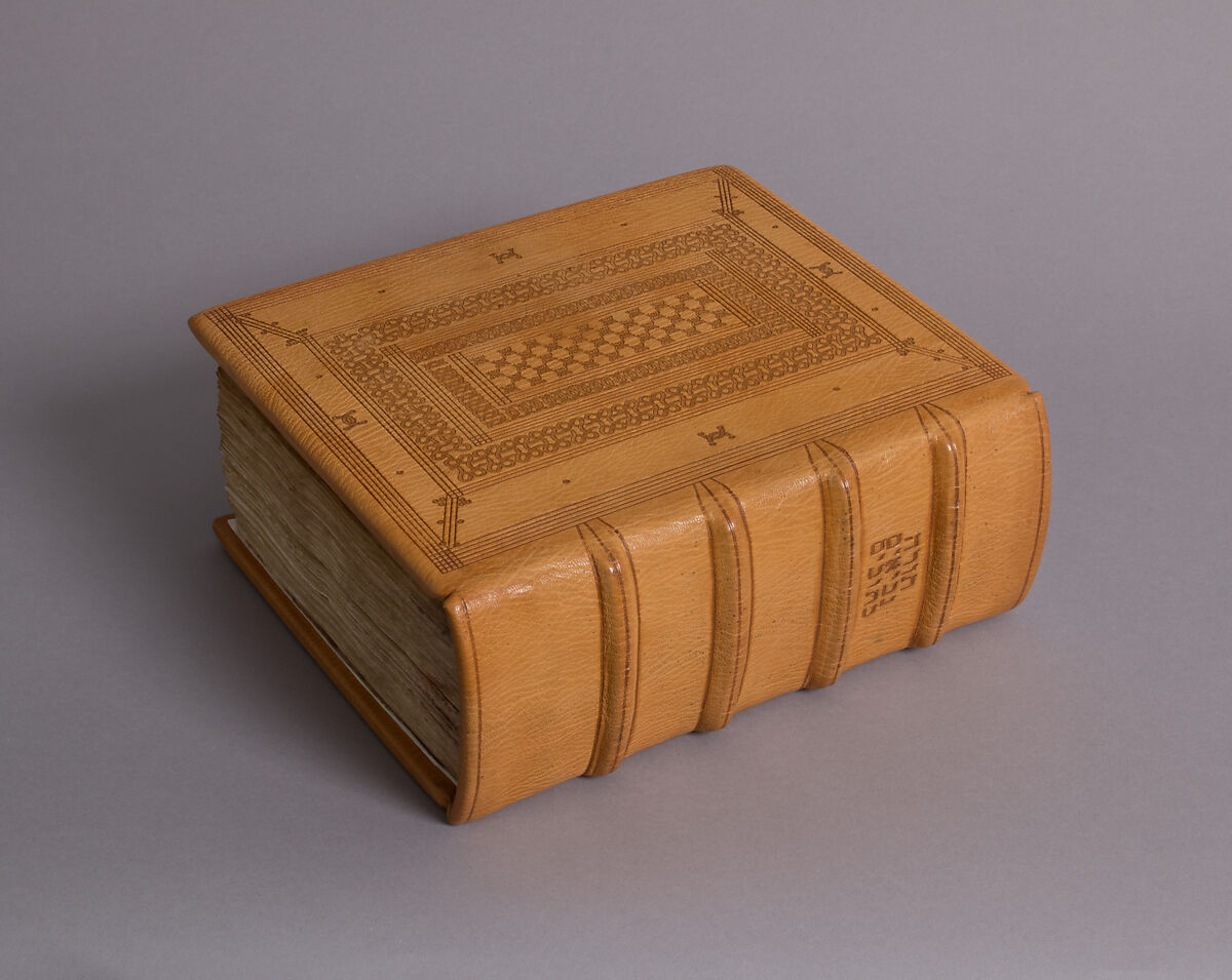 Hebrew Bible, Ink, tempera, and gold on parchment; leather binding, Spanish