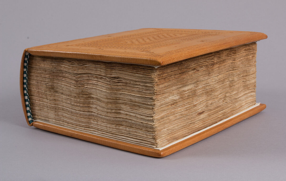 Hebrew Bible, Ink, tempera, and gold on parchment; leather binding, Spanish