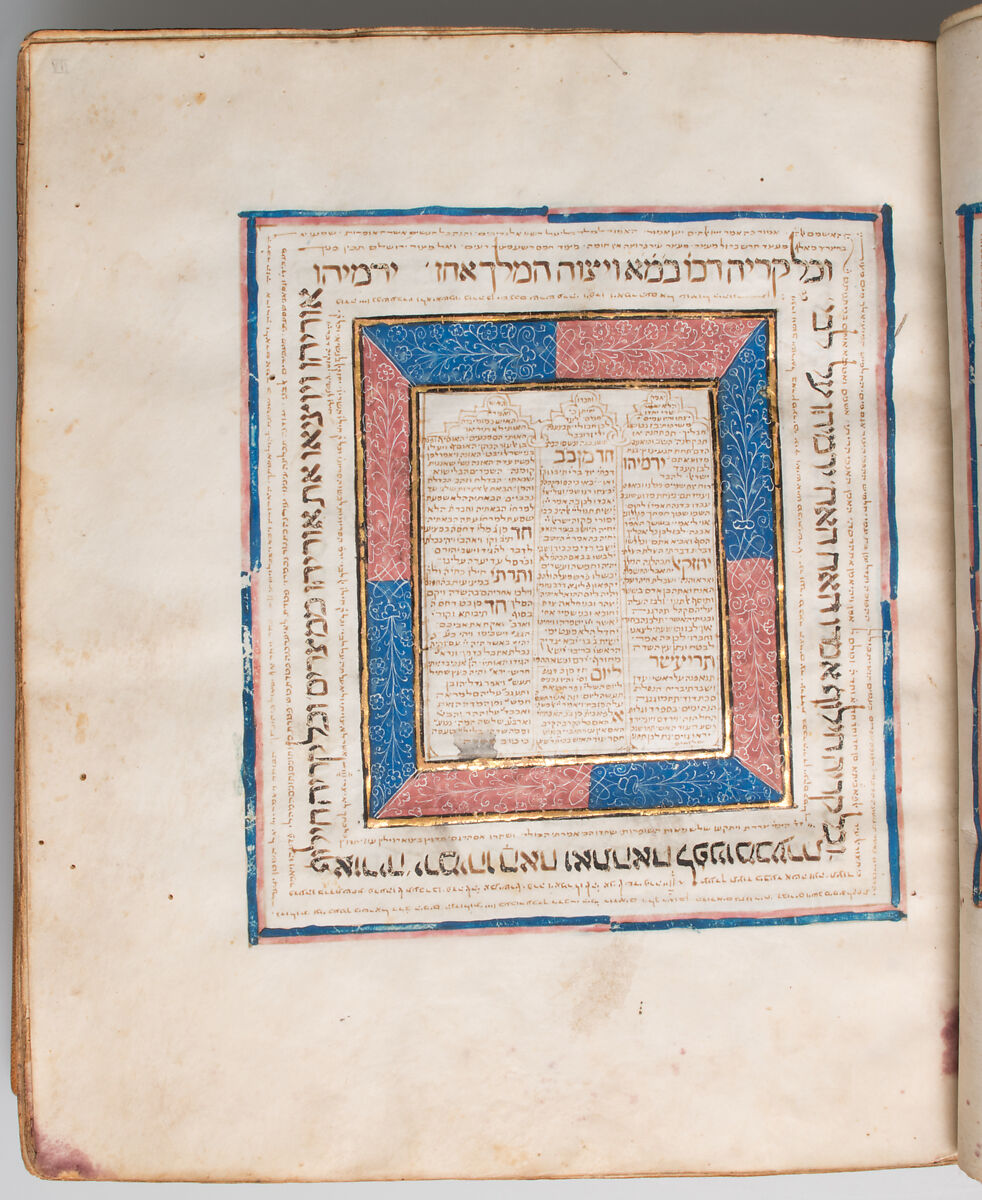 Hebrew Bible, Ink, tempera, and gold on parchment; leather binding, Spanish