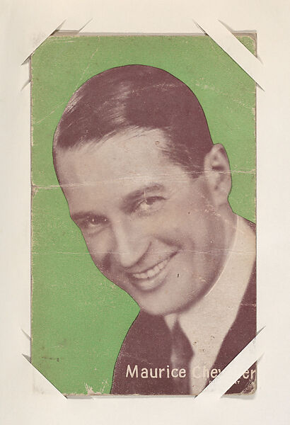 Maurice Chevalier from Movie Stars Exhibit Cards series (W401), Commercial color photolithograph 