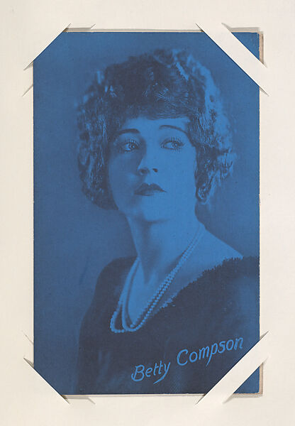Betty Compson from Movie Stars Exhibit Cards series (W401), Commercial color photolithograph 