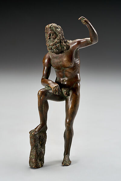 Poseidon (after Lysippos), Copper alloy, Rome 