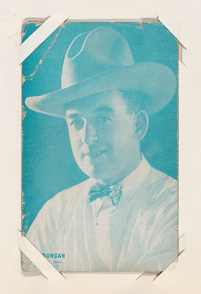 Wm. Duncan from Western Stars or Scenes Exhibit Cards series (W412), Exhibit Supply Company, Commercial color photolithograph 