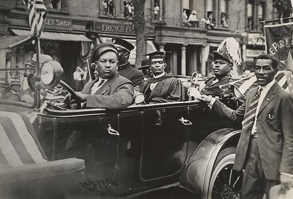 [Marcus Garvey in a UNIA Parade], James Van Der Zee (American, Lenox, Massachusetts 1886–1983 Washington, D.C.), Gelatin silver print 