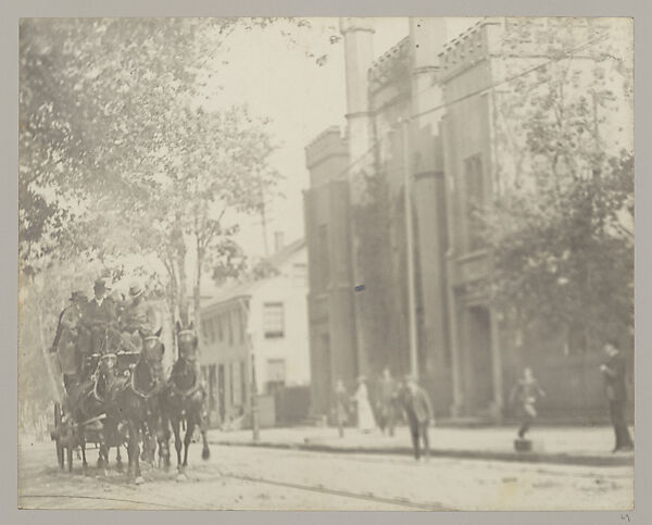 Photo Album with Images of the Coaching Club Tour, New York to Philadelphia, James H. Hyde & Alfred G. Vanderbilt, Sept. 10, 1901, James Hazen Hyde, Gelatin Silver Print (?) 