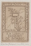 Ex Libris Ernesti de Borsig