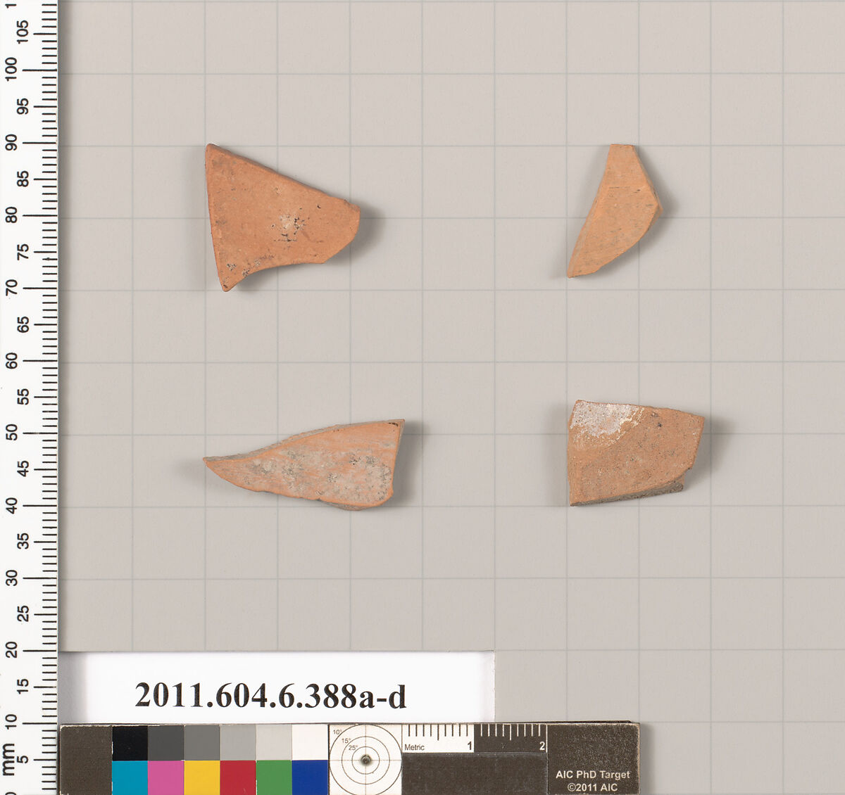 Terracotta fragments of closed shapes, Terracotta, Greek, Attic