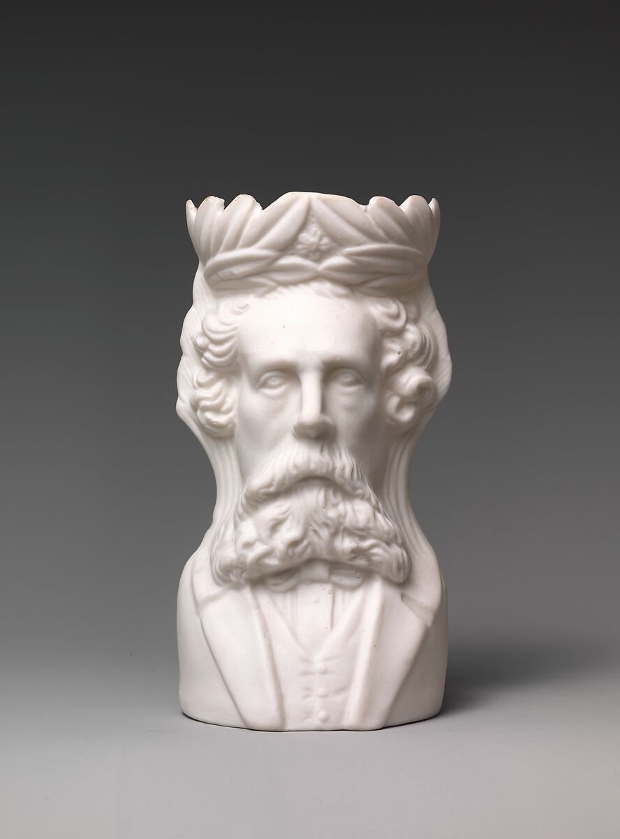 Spill Vase, Parian porcelain, American 