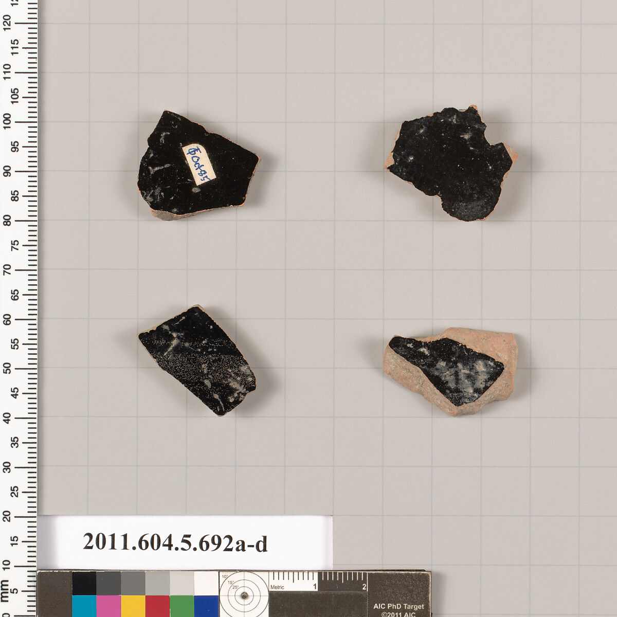 Terracotta fragments of kylikes (drinking cups), Terracotta, Greek, Attic