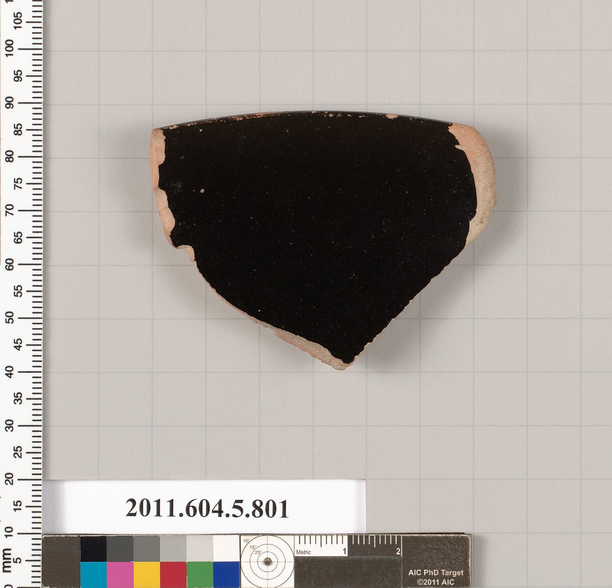 Terracotta rim fragment of a kylix (drinking cup), Terracotta, Greek, Attic