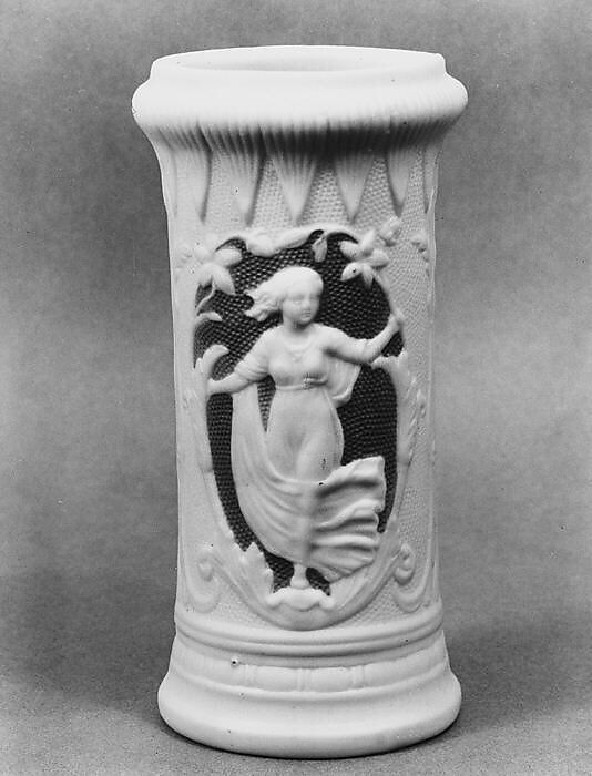Spill Vase, Parian porcelain, American