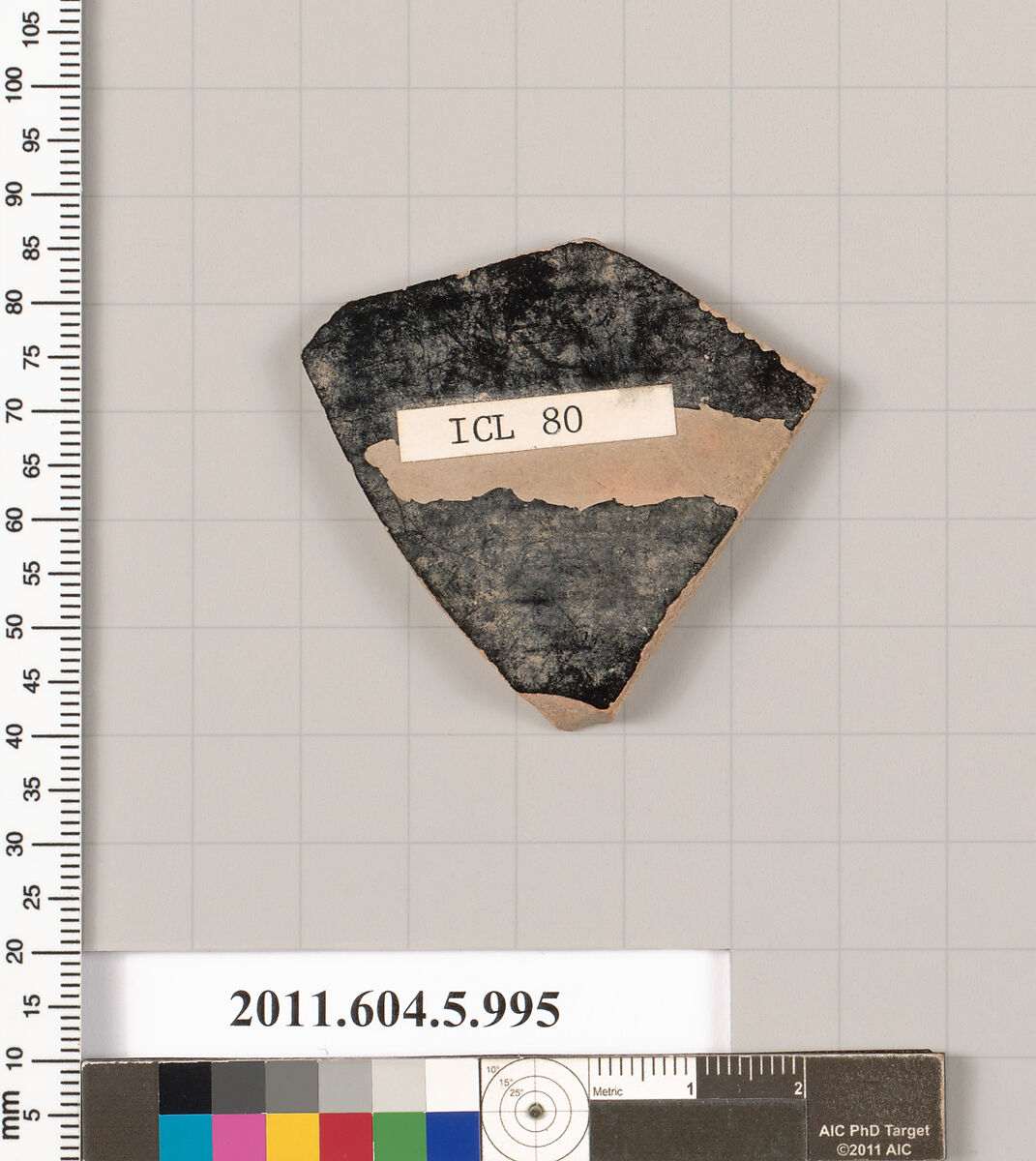 Terracotta fragment of a kylix (drinking cup), Terracotta, Greek, Attic