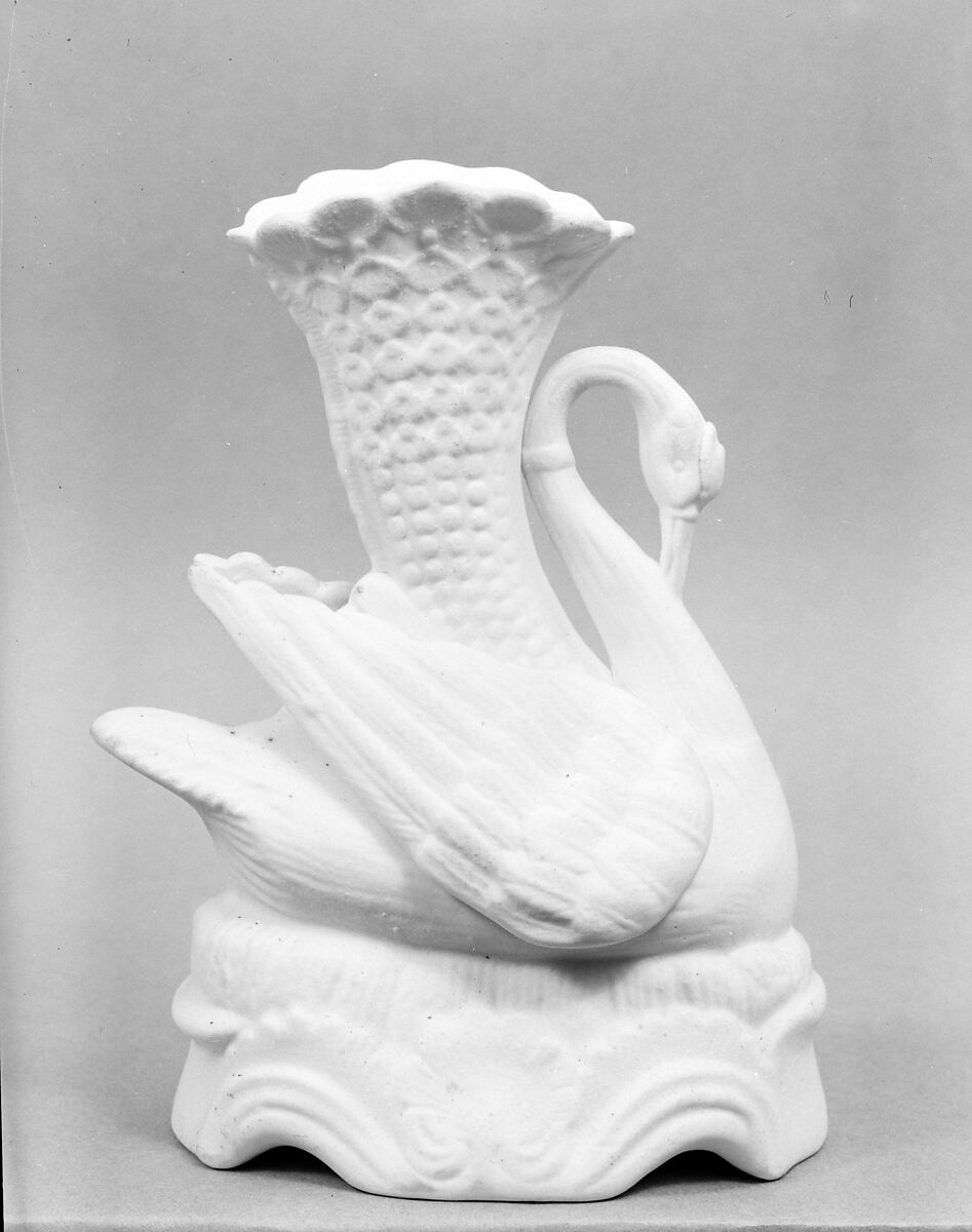 Spill Vase, Parian porcelain, American 