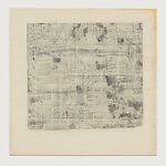 Untitled A, Untitled B, Untitled C, Untitled D, Merrill Wagner (American, born Seattle, Washington 1935), Oil pastel and cloth tape on four Plexiglas panels