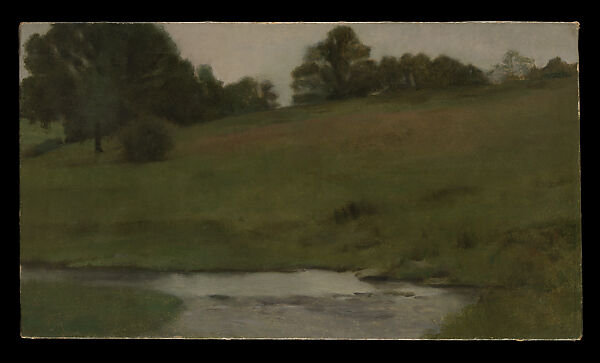 In Fosset. Twilight (A Fosset. Un Crépuscule), Fernand Khnopff (Belgian, Grembergen 1858–1921 Brussels), Oil on canvas 