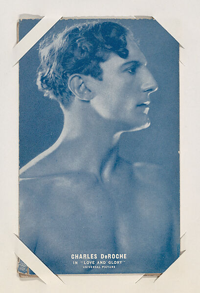 Charles DeRoche in "Love and Glory" from Scenes from Movies Exhibit Cards series (W404), Commercial color photolithograph 
