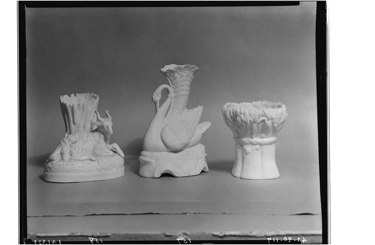 Spill Vase, Parian porcelain, American