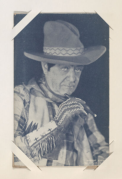 Robert Edeson from Western Stars or Scenes Exhibit Cards series (W412), Exhibit Supply Company, Commercial color photolithograph 