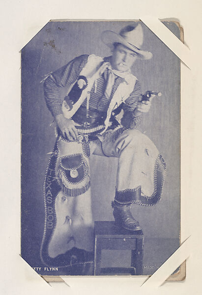 Lefty Flynn from Western Stars or Scenes Exhibit Cards series (W412), Commercial color photolithograph 