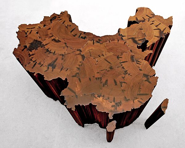 Map of China, Ai Weiwei (Chinese, born Beijing, 1957), Ironwood (tieli mu) from dismantled Qing dynasty (1644–1911) temples, China 