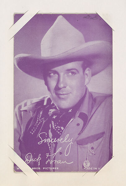 Dick Foran from Western Stars or Scenes Exhibit Cards series (W412), Commercial color photolithograph 