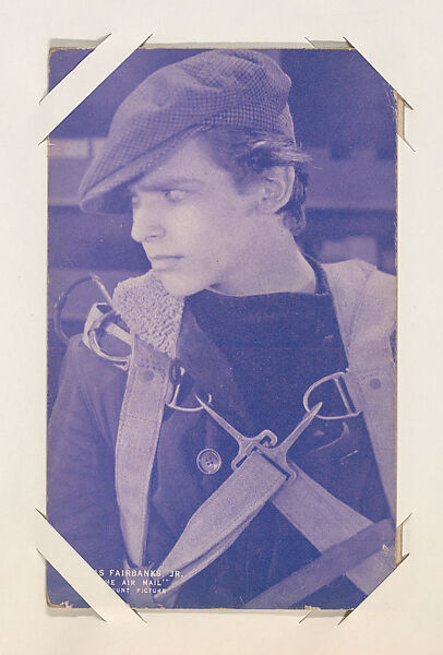 Douglas Fairbanks Jr. in "The Air Mail" from Scenes from Movies Exhibit Cards series (W404), Commercial color photolithograph 