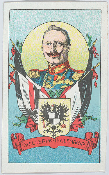 Wilhelm II, Emperor of Germany, from "Europe During the War", Anonymous, 20th century, Commercial color lithograph 