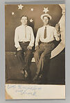 [Paper Moon Studio Portrait], Unknown (American), Gelatin silver print
