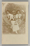 [Paper Moon Studio Portrait], Unknown (American), Gelatin silver print