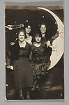 [Paper Moon Studio Portrait], Unknown (American), Gelatin silver print