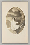 [Paper Moon Studio Portrait], Unknown (American), Gelatin silver print