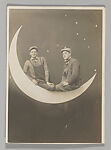 [Paper Moon Studio Portrait], Unknown (American), Gelatin silver print