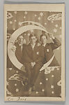 [Paper Moon Studio Portrait], Unknown (American), Gelatin silver print