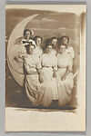 [Paper Moon Studio Portrait], Unknown (American), Gelatin silver print