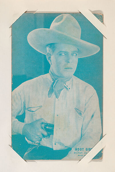 Hoot Gibson from Western Stars or Scenes Exhibit Cards series (W412), Exhibit Supply Company, Commercial color photolithograph 