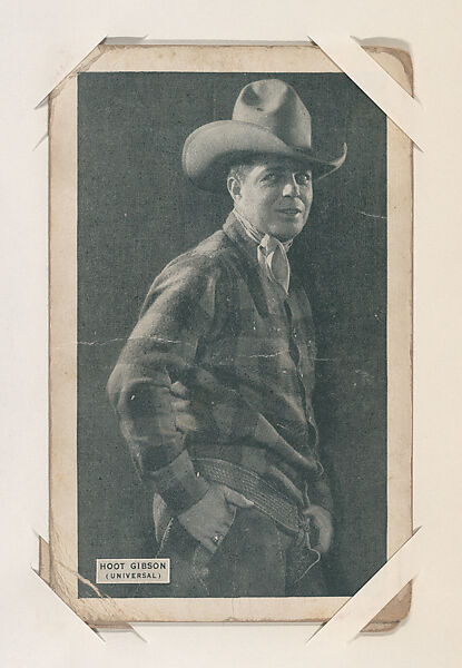 Hoot Gibson from Western Stars or Scenes Exhibit Cards series (W412 ...