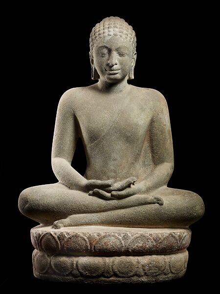 Buddha in Meditation, Sandstone, Southern Thailand 