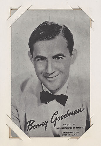 Benny Goodman from Mutoscope Music Corporation of America series (W409)