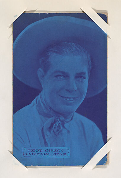 Hoot Gibson from Western Stars or Scenes Exhibit Cards series (W412), Commercial color photolithograph 