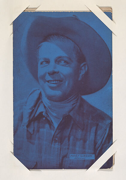 Hoot Gibson from Western Stars or Scenes Exhibit Cards series (W412), Commercial color photolithograph 