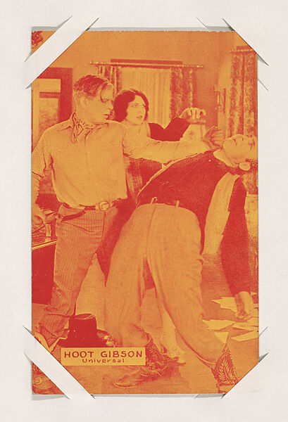 Hoot Gibson from Western Stars or Scenes Exhibit Cards series (W412), Commercial color photolithograph 