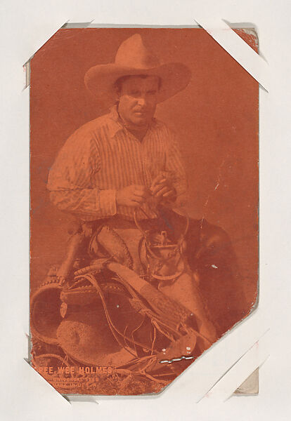 Pee Wee Holmes from Western Stars or Scenes Exhibit Cards series (W412), Exhibit Supply Company, Commercial color photolithograph 