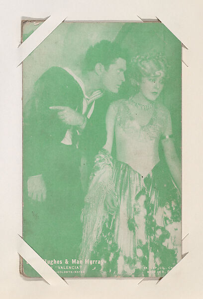 Lloyd Hughes & Mae Murray in "Valencia" from Scenes from Movies Exhibit Cards series (W404), Exhibit Supply Company, Commercial color photolithograph 