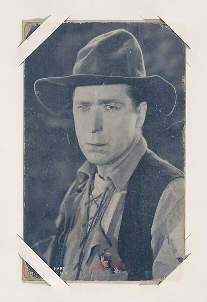 Wm. S. Hart from Western Stars or Scenes Exhibit Cards series (W412), Exhibit Supply Company, Commercial color photolithograph 