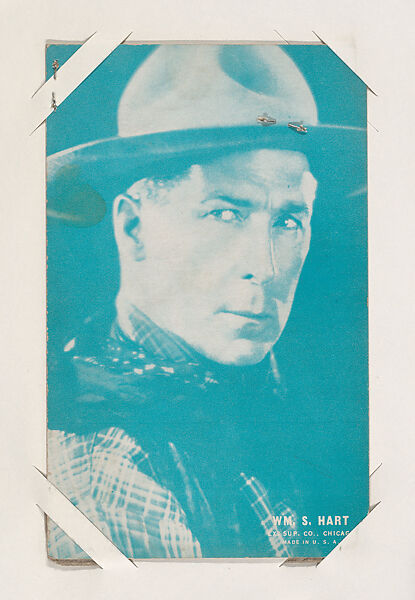 Wm. S. Hart from Western Stars or Scenes Exhibit Cards series (W412), Exhibit Supply Company, Commercial color photolithograph 