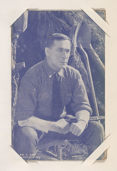 Wm. S. Hart from Western Stars or Scenes Exhibit Cards series (W412), Commercial color photolithograph 