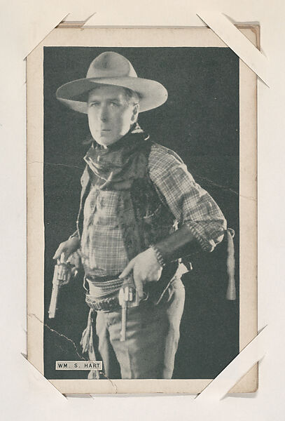 Wm. S. Hart from Western Stars or Scenes Exhibit Cards series (W412), Commercial color photolithograph 